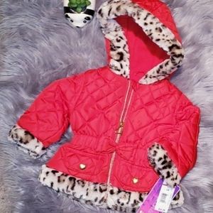 ❤ Pistachio Baby Girls lush coat
